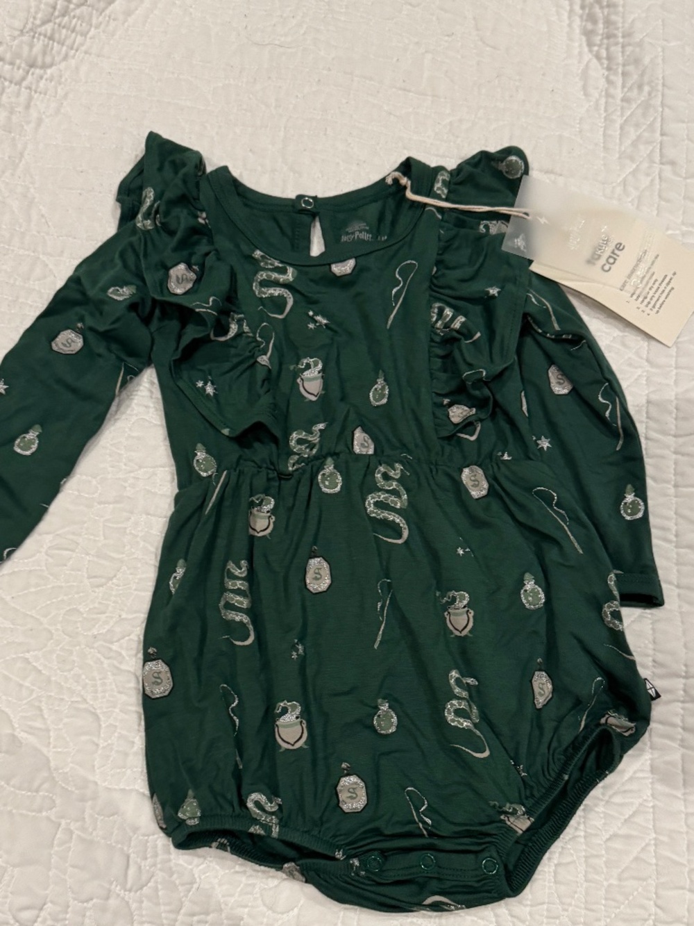Kyte Baby Long Sleeve Harry Potter Bubble Romper NWT